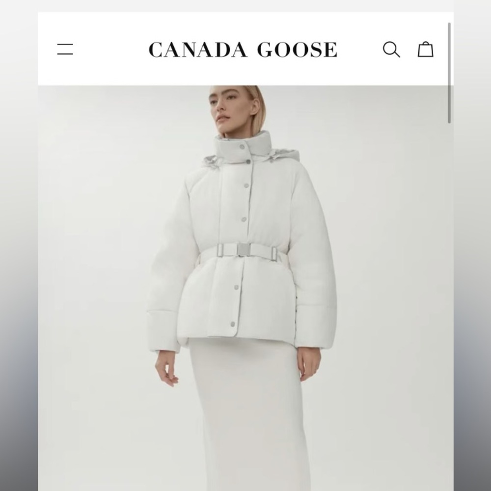 Canada Goose Keifer Puffer Women’s L  White